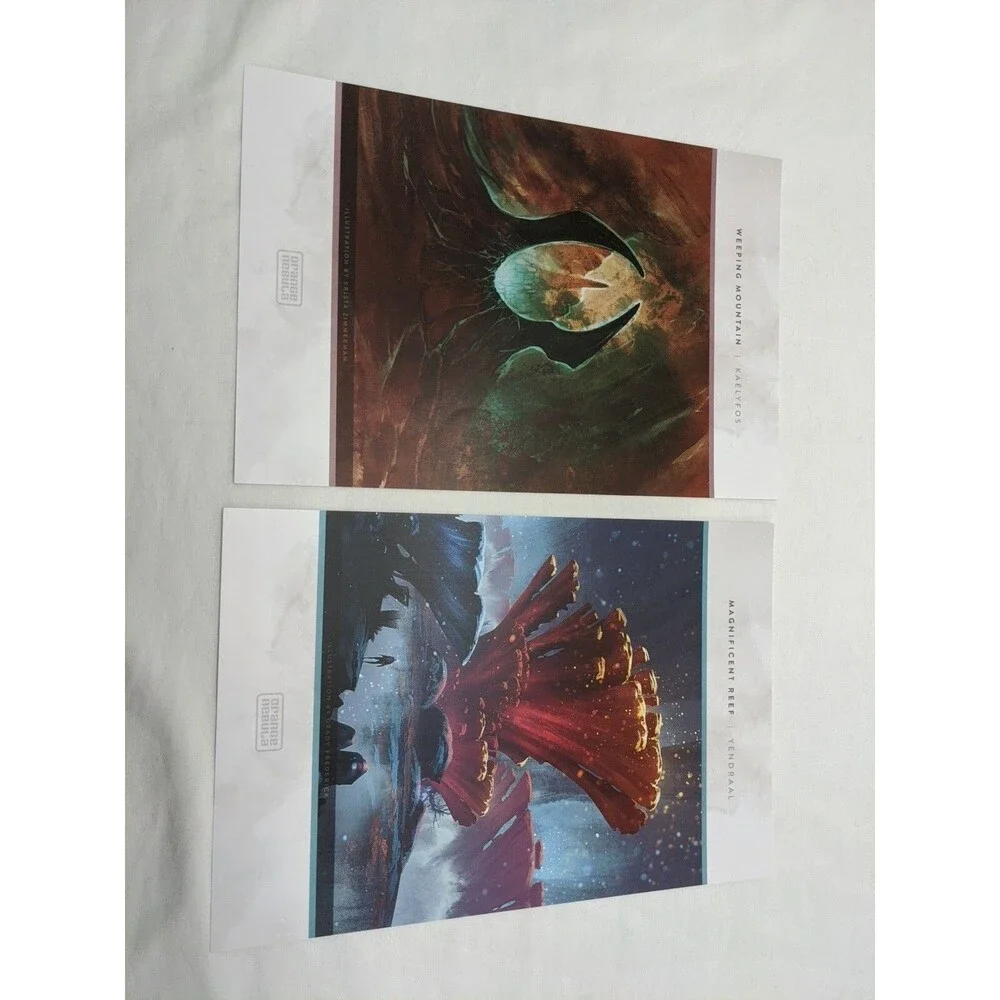 Lot Of (24) Unsettled Orange Nebula Board Game Art Prints 6